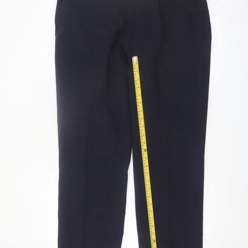 Henri Ross Men's Black Dress Pants 38W 29L Regular Fit Formal Trousers