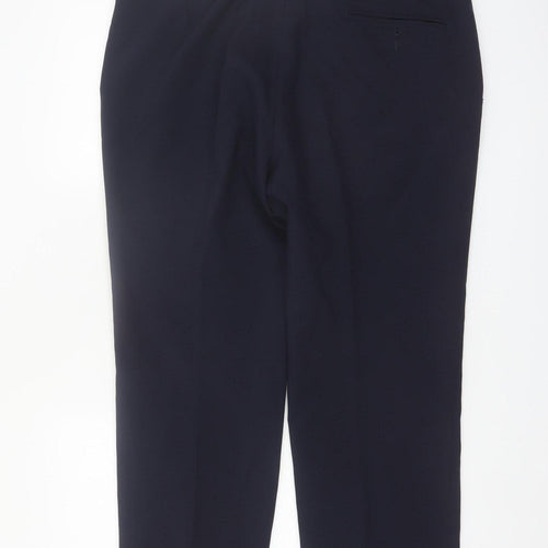 Henri Ross Men's Black Dress Pants 38W 29L Regular Fit Formal Trousers