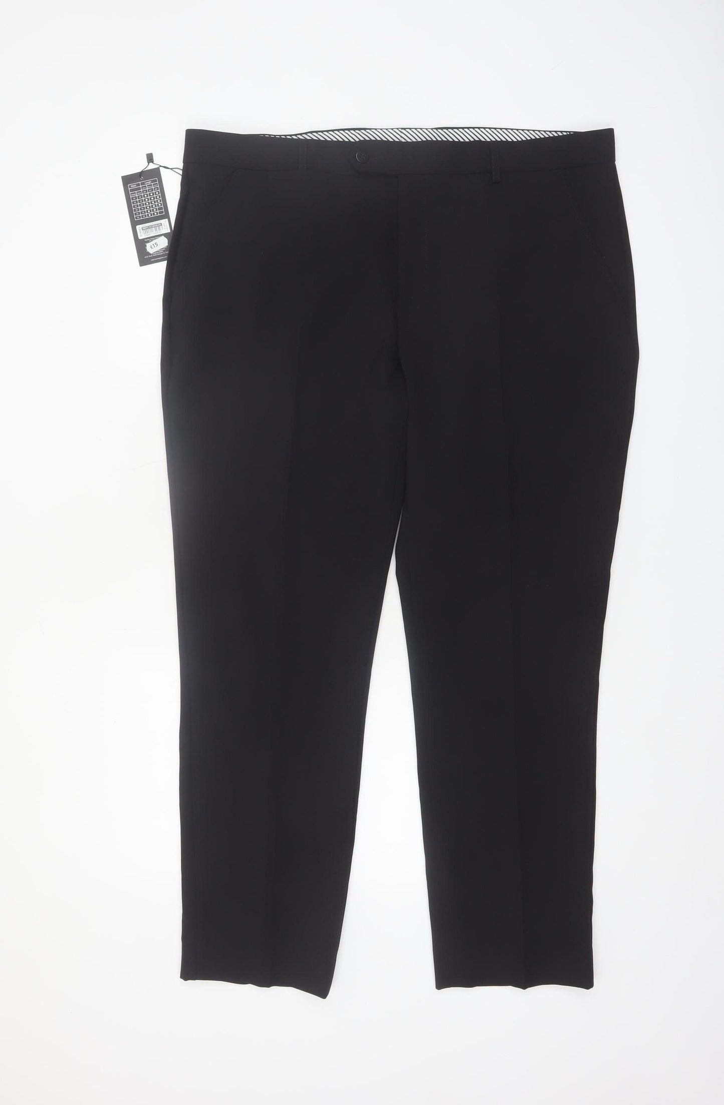St. Bernard for Dunnes Stores Men's Black 38in Dress Pants