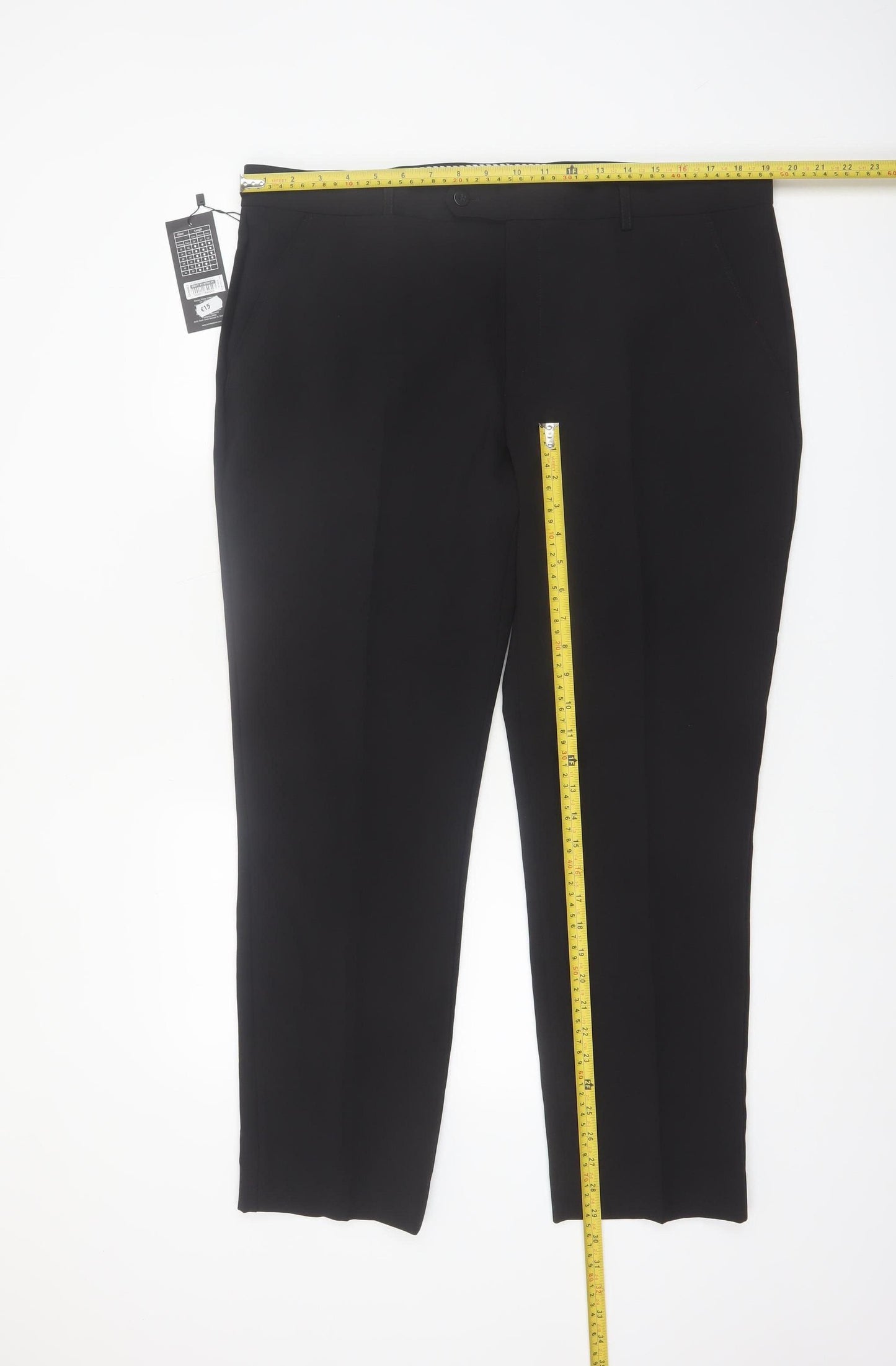 St. Bernard for Dunnes Stores Men's Black 38in Dress Pants