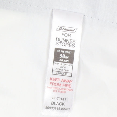 St. Bernard for Dunnes Stores Men's Black 38in Dress Pants
