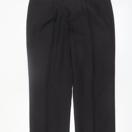 Cedarwood State Men's Black Regular Fit Dress Trousers W36
