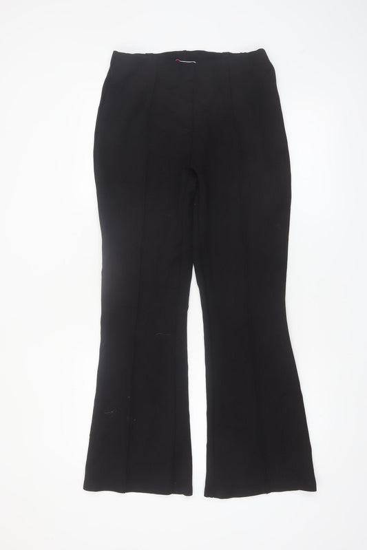 Savida Women's Black Flared Dress Pants Trousers Size 12
