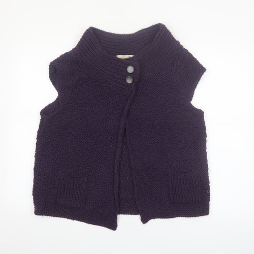 Oonagh O'Neill Women's Purple Chunky Knit Sleeveless Vest L
