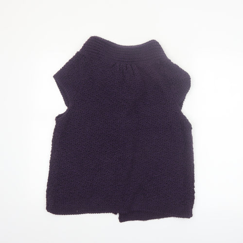 Oonagh O'Neill Women's Purple Chunky Knit Sleeveless Vest L