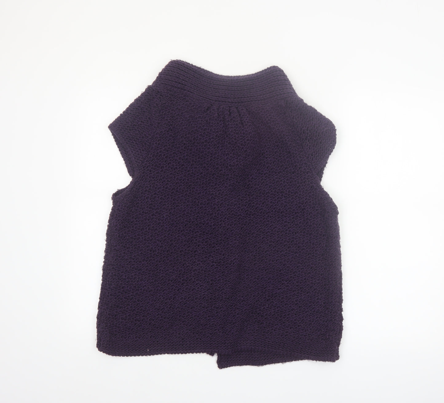Oonagh O'Neill Women's Purple Chunky Knit Sleeveless Vest L