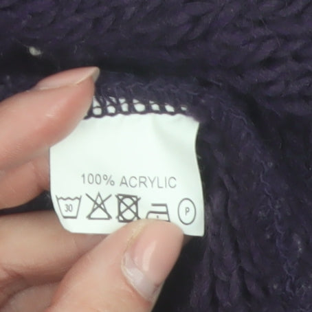 Oonagh O'Neill Women's Purple Chunky Knit Sleeveless Vest L