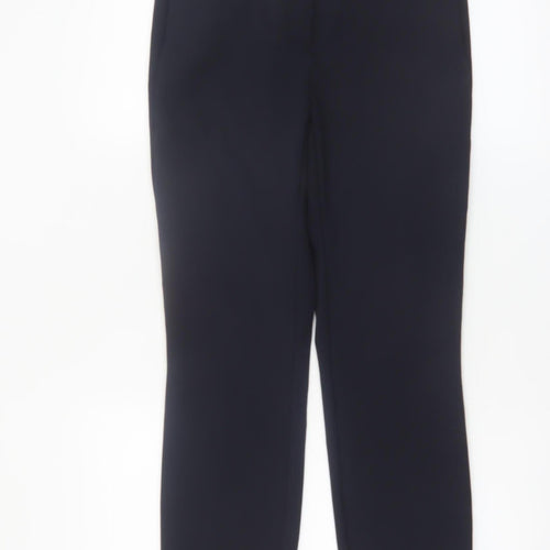 Savida Women's Navy Blue Slim Fit Stretch Dress Trousers Size 10