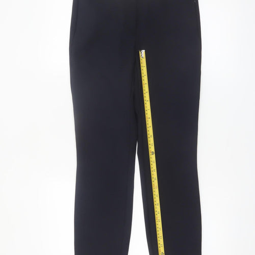Savida Women's Navy Blue Slim Fit Stretch Dress Trousers Size 10