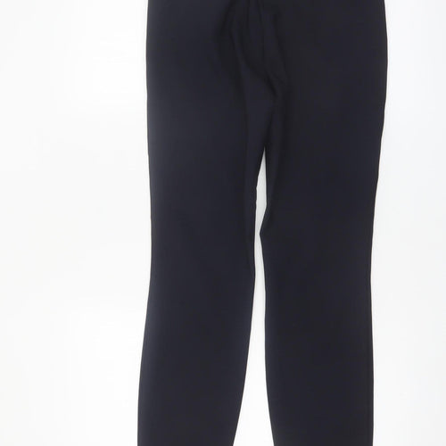 Savida Women's Navy Blue Slim Fit Stretch Dress Trousers Size 10