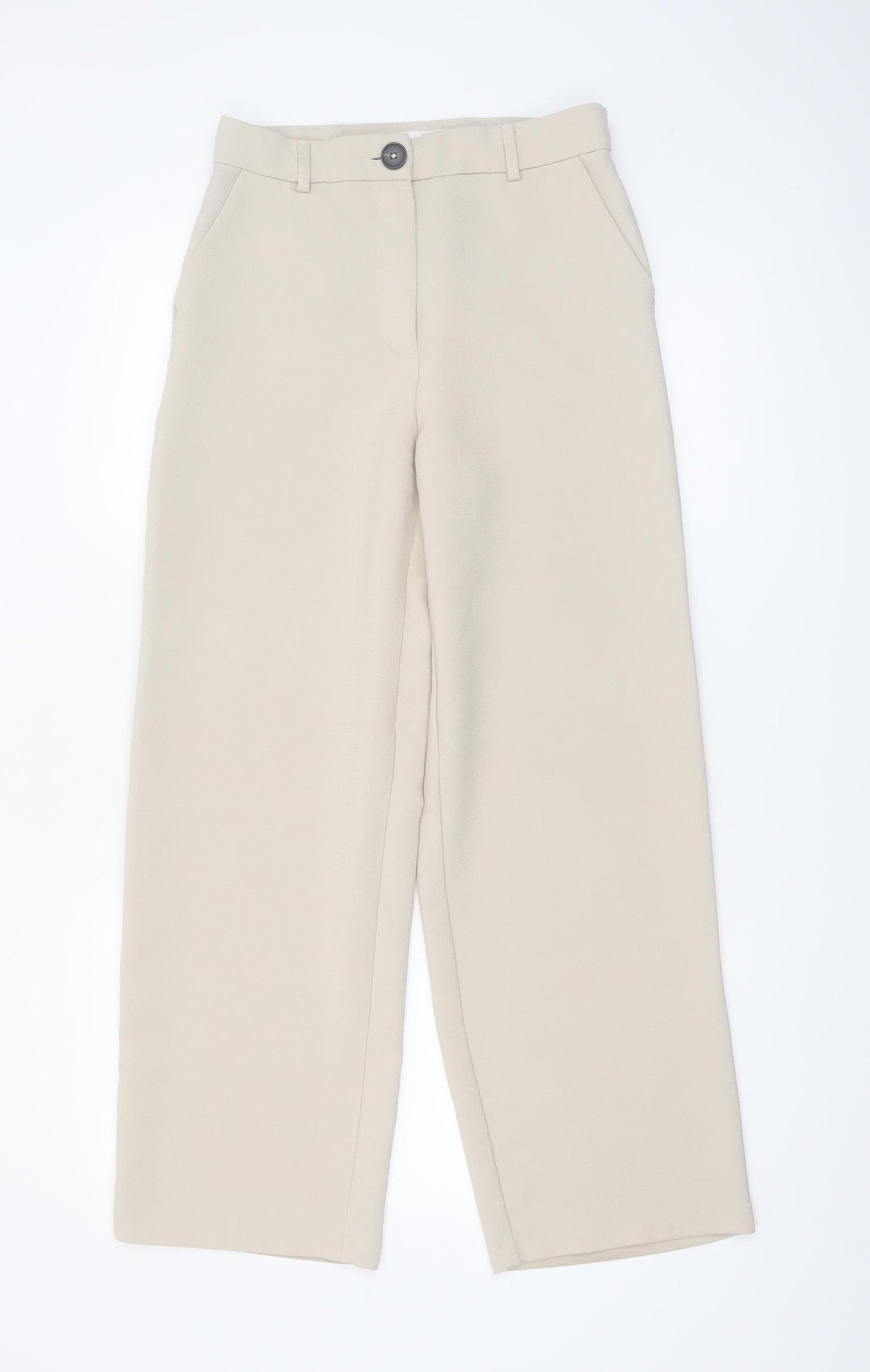 Primark Women’s Beige Size 10 Wide-Leg Trousers