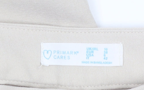 Primark Women’s Beige Size 10 Wide-Leg Trousers