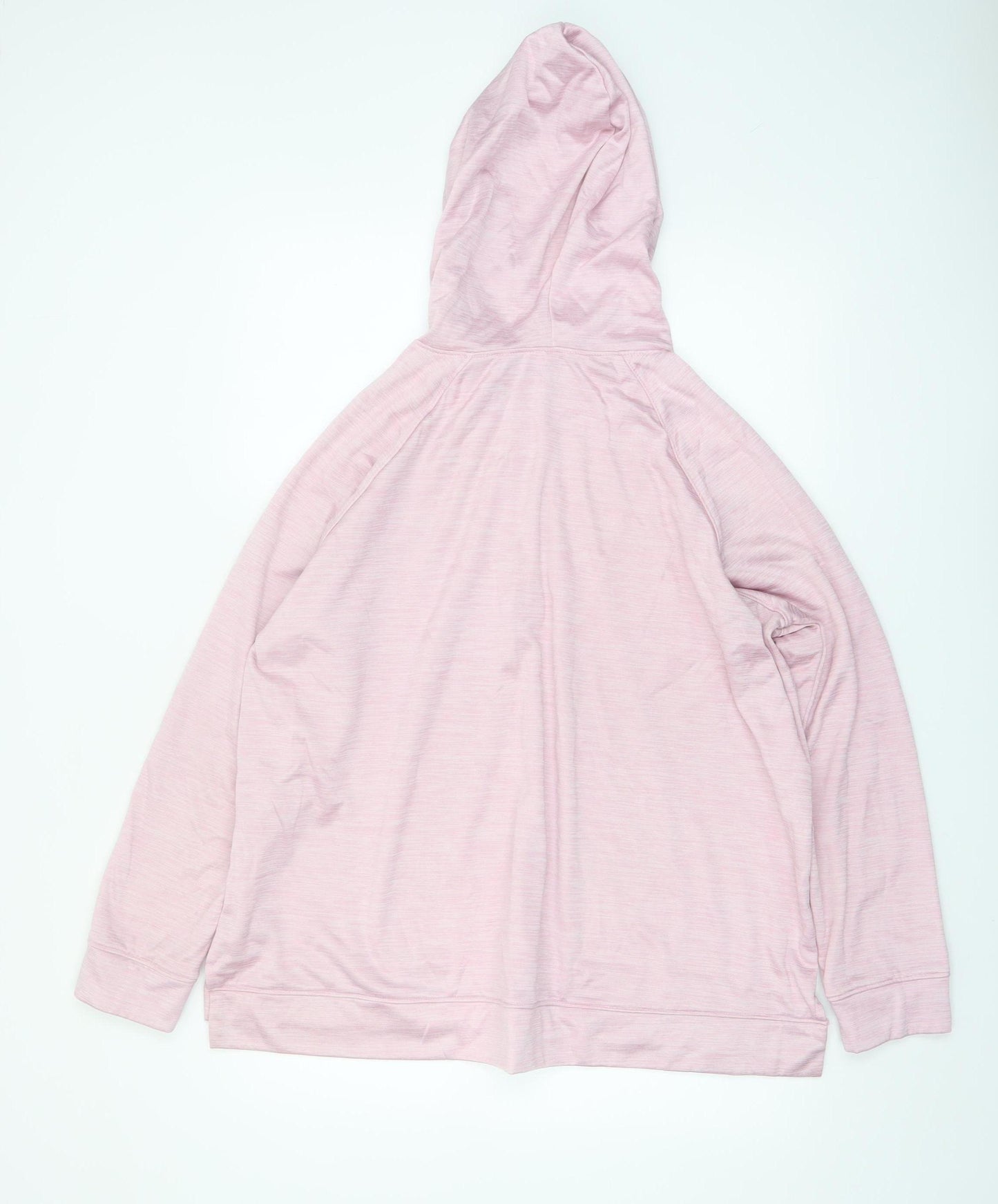 Business Strokes Sport Pink Half Zip Hooded Sweatshirt XL Women's