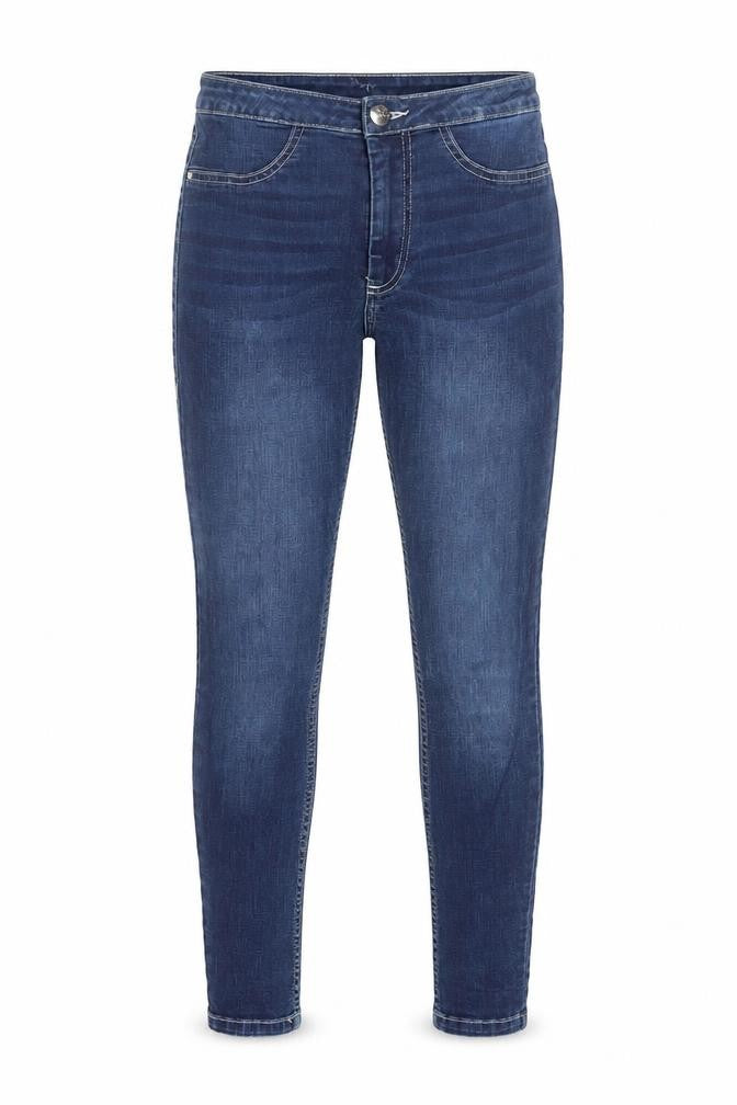 Front view of Poco by Pippa Women's Blue Skinny Jeans Size 8S Denim Stretch