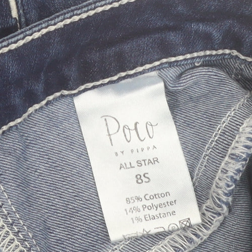 Poco by Pippa Women's Blue Skinny Jeans Size 8S Denim Stretch