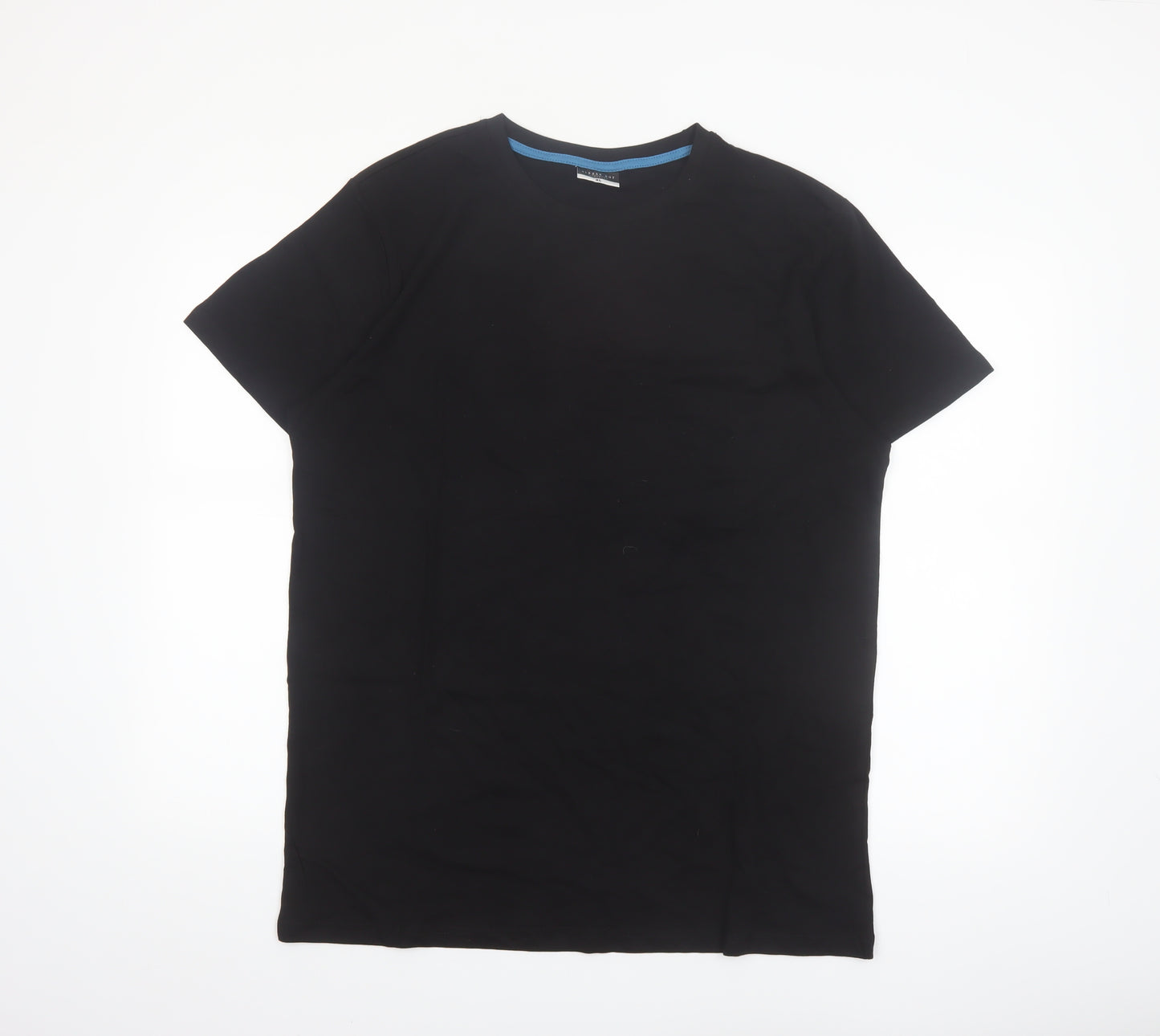 Alphar One Mens Black Crew Neck Short Sleeve Cotton T-Shirt XL