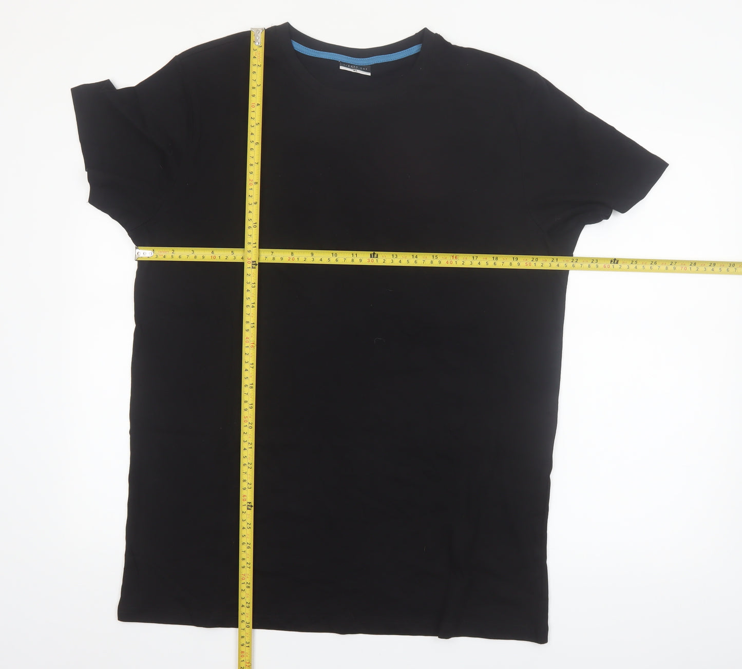 Alphar One Mens Black Crew Neck Short Sleeve Cotton T-Shirt XL