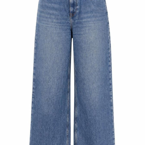 Roxy Women Blue Wide-Leg High Rise 24 Denim Jeans