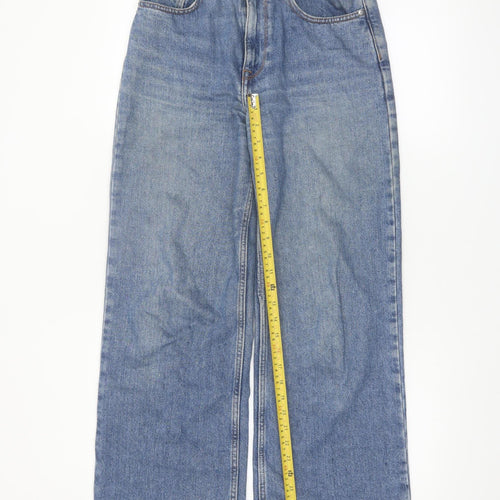 Roxy Women Blue Wide-Leg High Rise 24 Denim Jeans