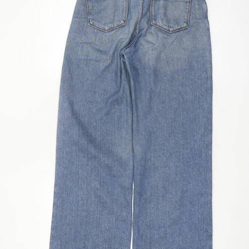 Roxy Women Blue Wide-Leg High Rise 24 Denim Jeans