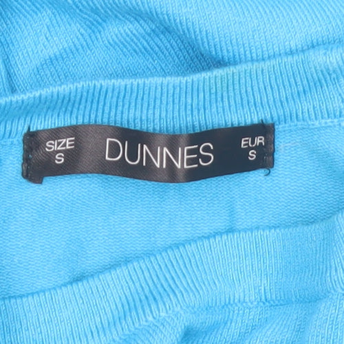 Dunnes Women Blue Crew Neck Long Sleeve Pullover Jumper Size S