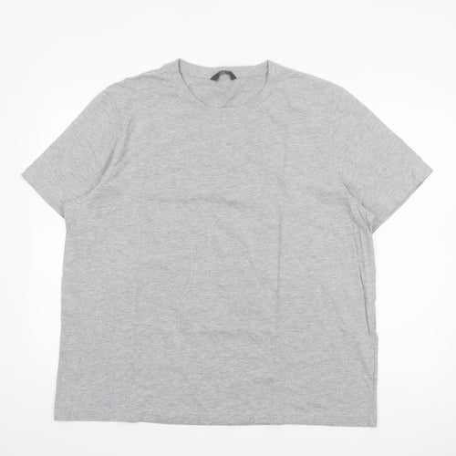 Very Man Grey 2XL Cotton Crew Neck Men's T-Shirt