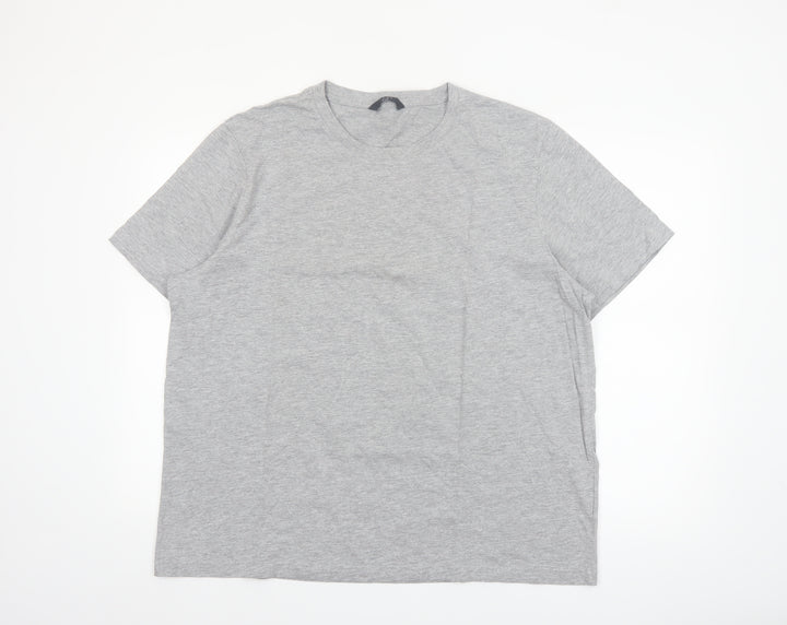 Very Man Grey 2XL Cotton Crew Neck Men's T-Shirt