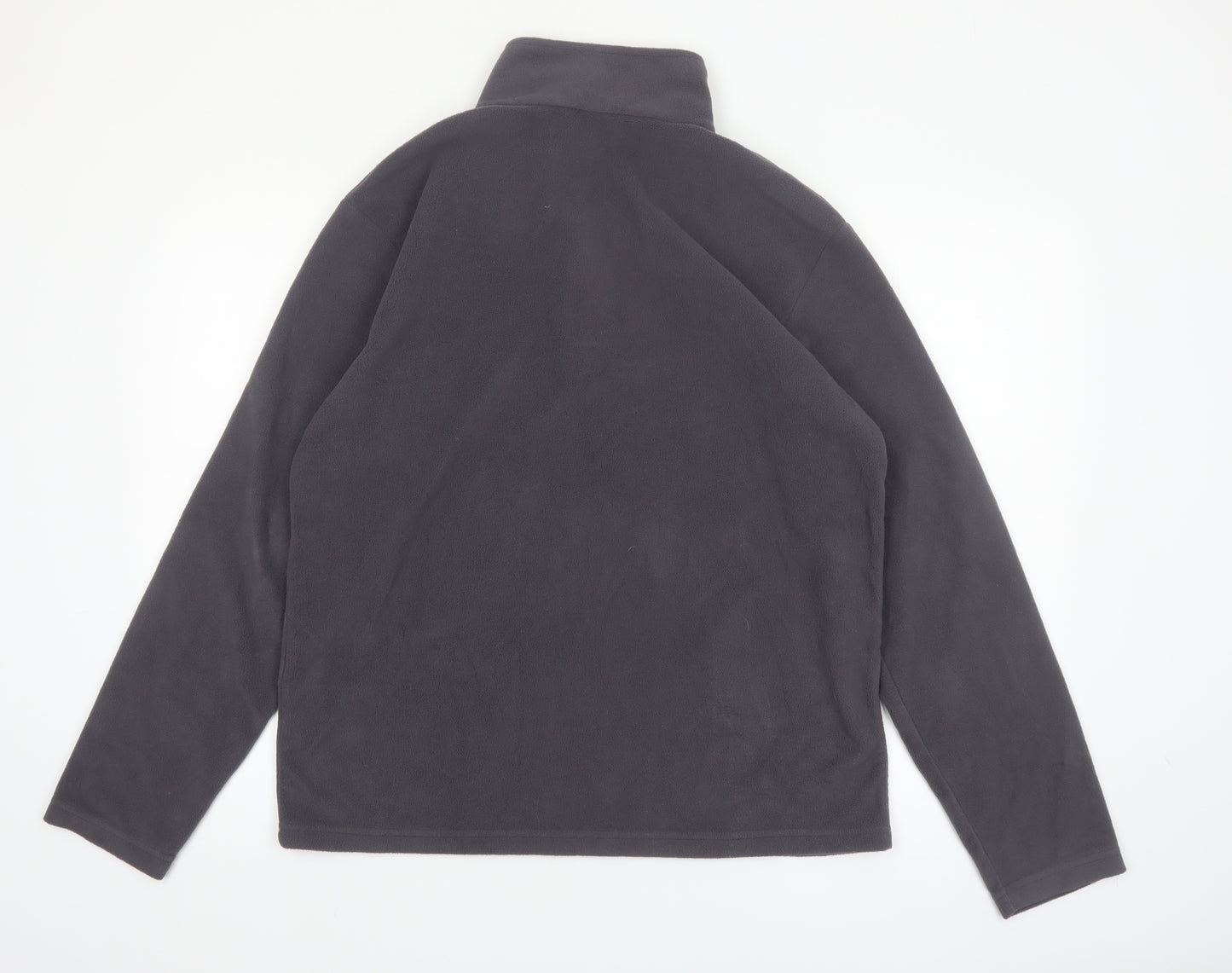 Regatta Mens Grey Fleece 1/4 Zip Pullover Sweatshirt L Outdoor