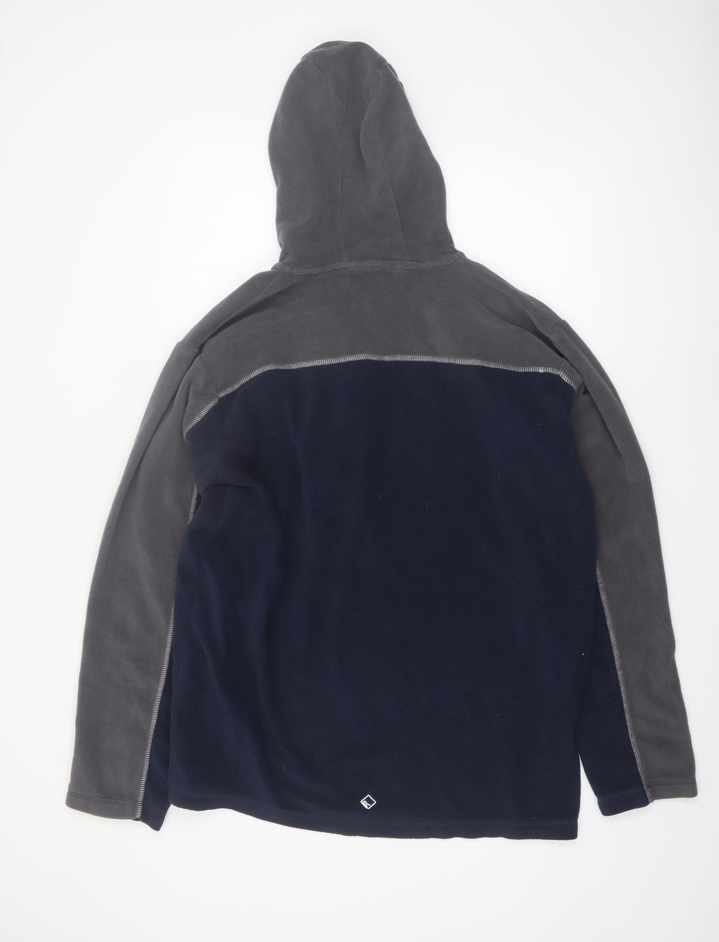 Regatta Men’s Blue Grey Fleece 1/4 Zip Pullover Hoodie 2XL