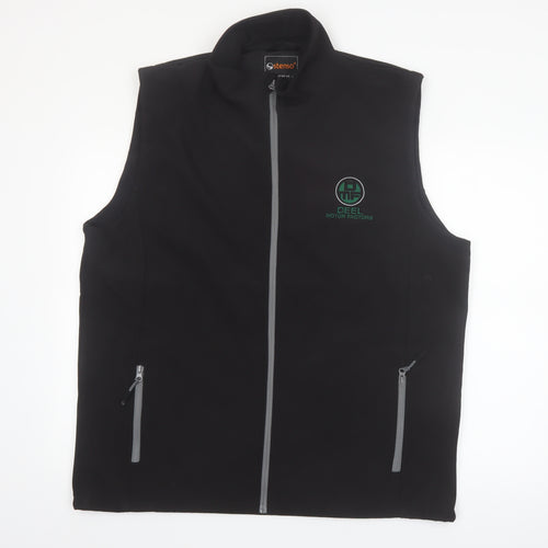 Stenso Men's Black 2XL Softshell Workwear Bodywarmer Waistcoat