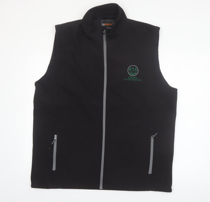 Stenso Men's Black 2XL Softshell Workwear Bodywarmer Waistcoat