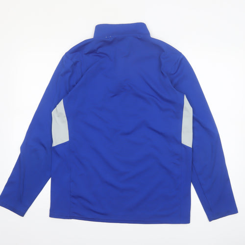 Puma Men's Blue M Athletic 1/4 Zip Sweatshirt Sports Top