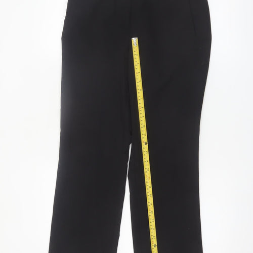 Dunnes Women’s Black Size 10 Straight Leg Trousers Workwear