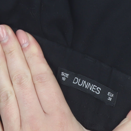 Dunnes Women’s Black Size 10 Straight Leg Trousers Workwear