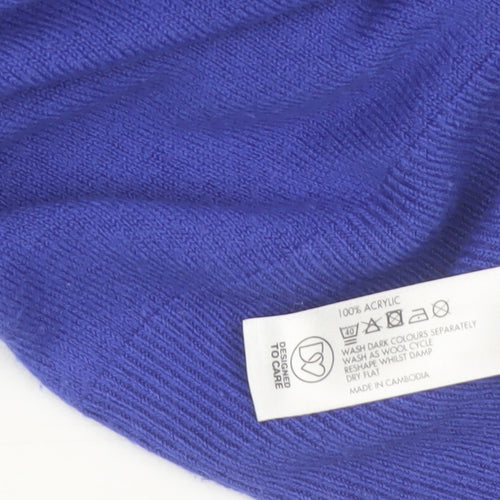 Debenhams Petite Purple Boat Neck 3/4 Sleeve Knit Jumper Size 10