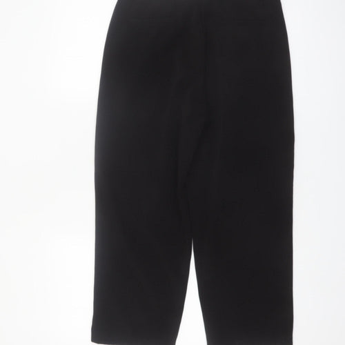 Rant & Rave Women's Black Cropped Trousers Size 10 Stretch Twill