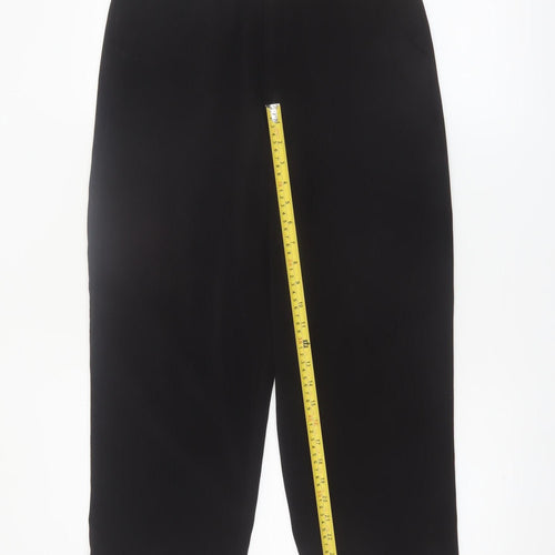 Rant & Rave Women's Black Cropped Trousers Size 10 Stretch Twill