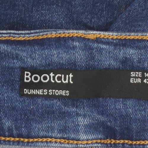 Dunnes Stores Women’s Blue Bootcut Denim Jeans Size 14 Regular Fit