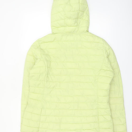Dunnes Stores Women's Yellow Hooded Puffer Jacket Size 16