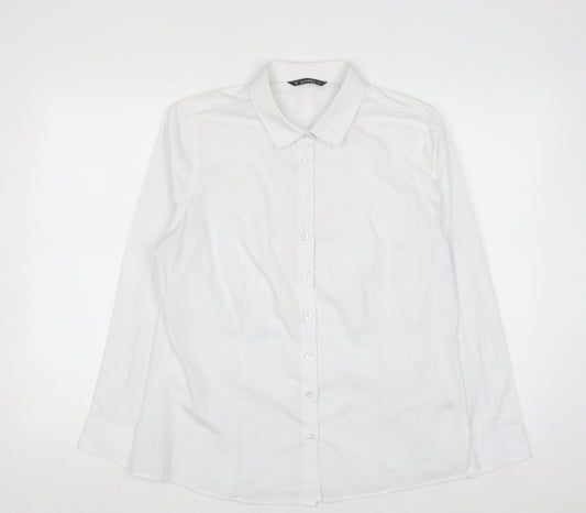 Dunnes Stores White Men's L Regular Fit Formal Dress Shirt