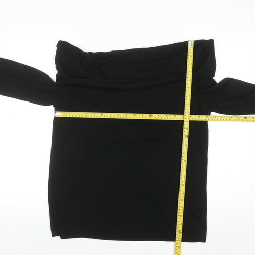 Marks and Spencer Men's Black Roll Neck Knit Pullover Jumper XL