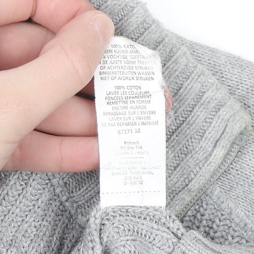 Cedar Wood State Men’s Grey Full Zip Cotton Jumper M
