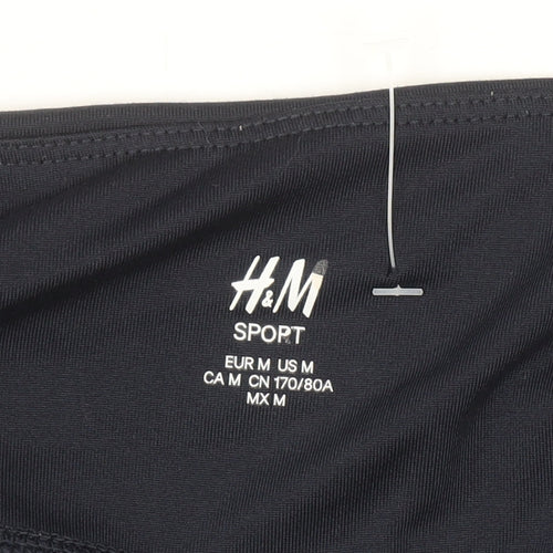 H&M Women’s Blue & Beige Colourblock Ankle Leggings Size 12
