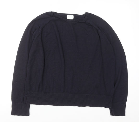 H&M Women’s Black Crew Neck Pullover Jumper Size L