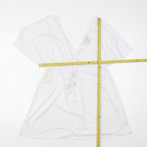 Primark Women’s White Tunic Kimono Sleeve Boho Blouse Size M