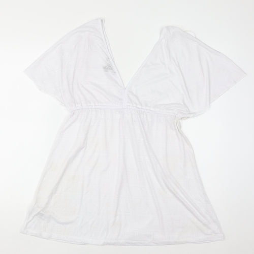 Primark Women’s White Tunic Kimono Sleeve Boho Blouse Size M