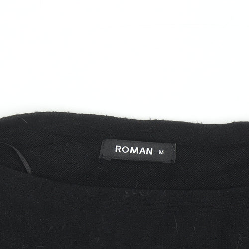 Roman Women’s Black Sequin Heart Knit Jumper Size M