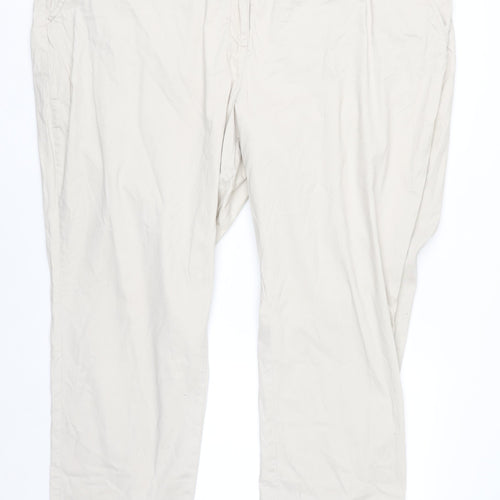 Maine New England Women's Beige Chino Trousers Size 26R