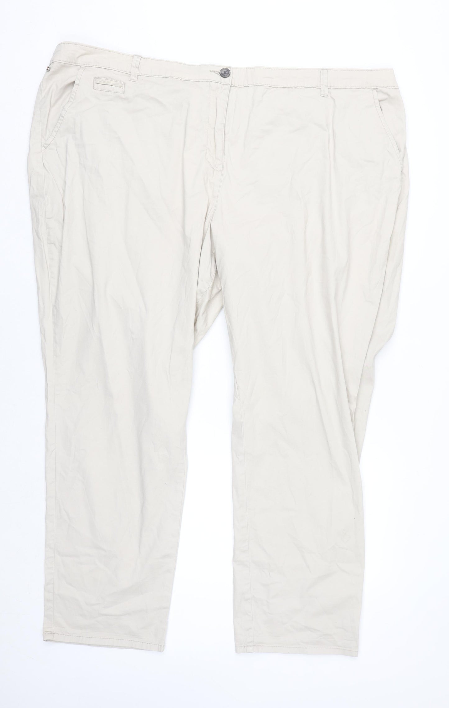 Maine New England Women's Beige Chino Trousers Size 26R