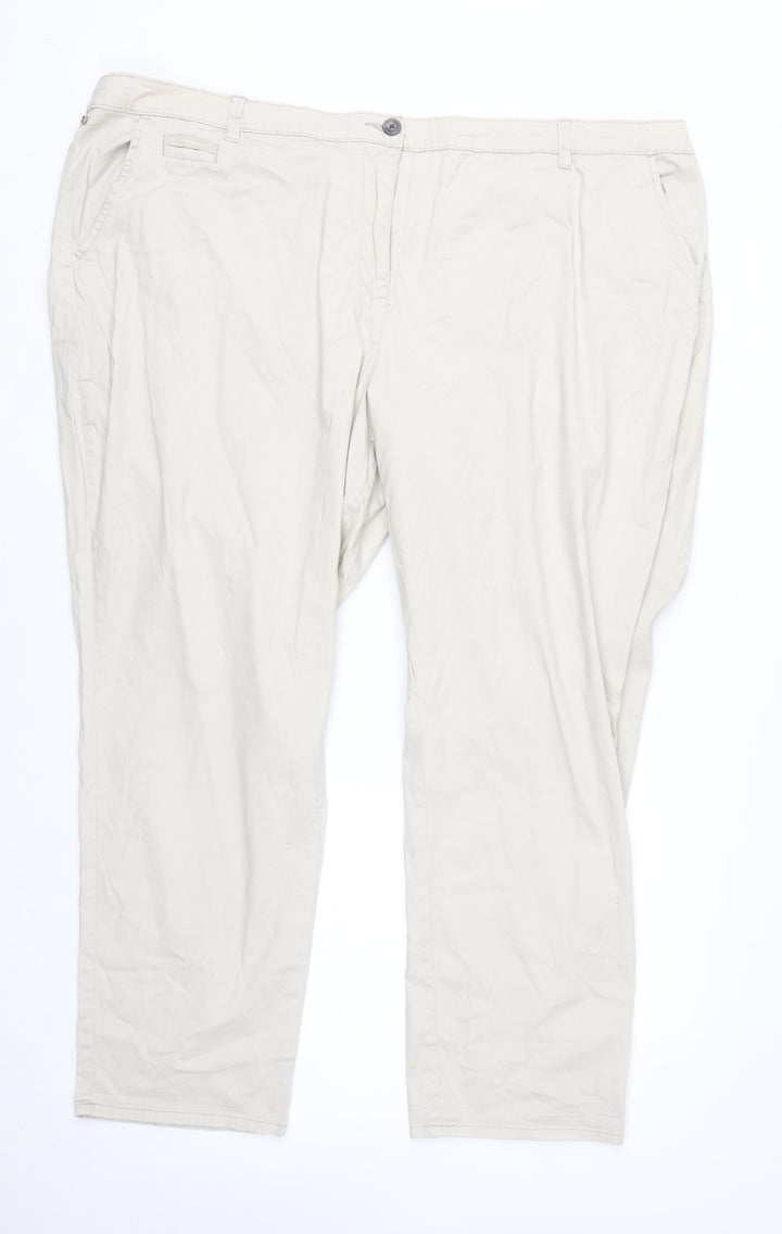 Maine New England Women's Beige Chino Trousers Size 26R
